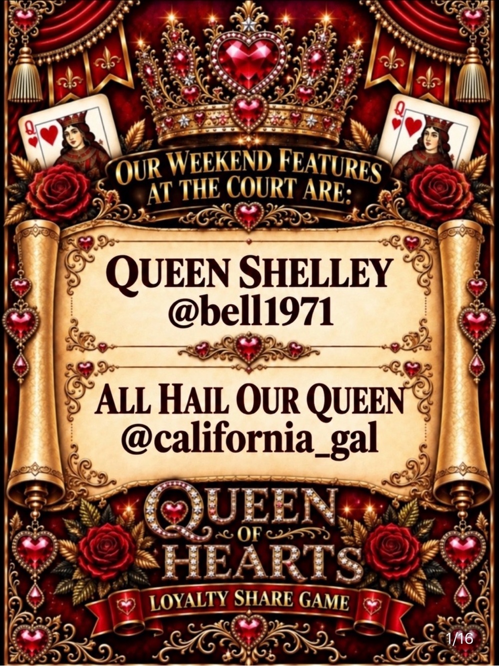 I’m the QUEEN OF HEARTS ♥️
